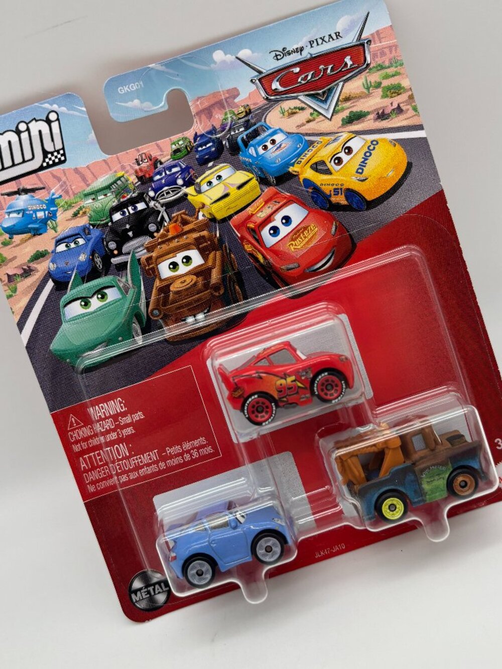 Disney Pixar Cars Mini Racers 3-Pack, Lightning McQueen Mater & Sally NEW